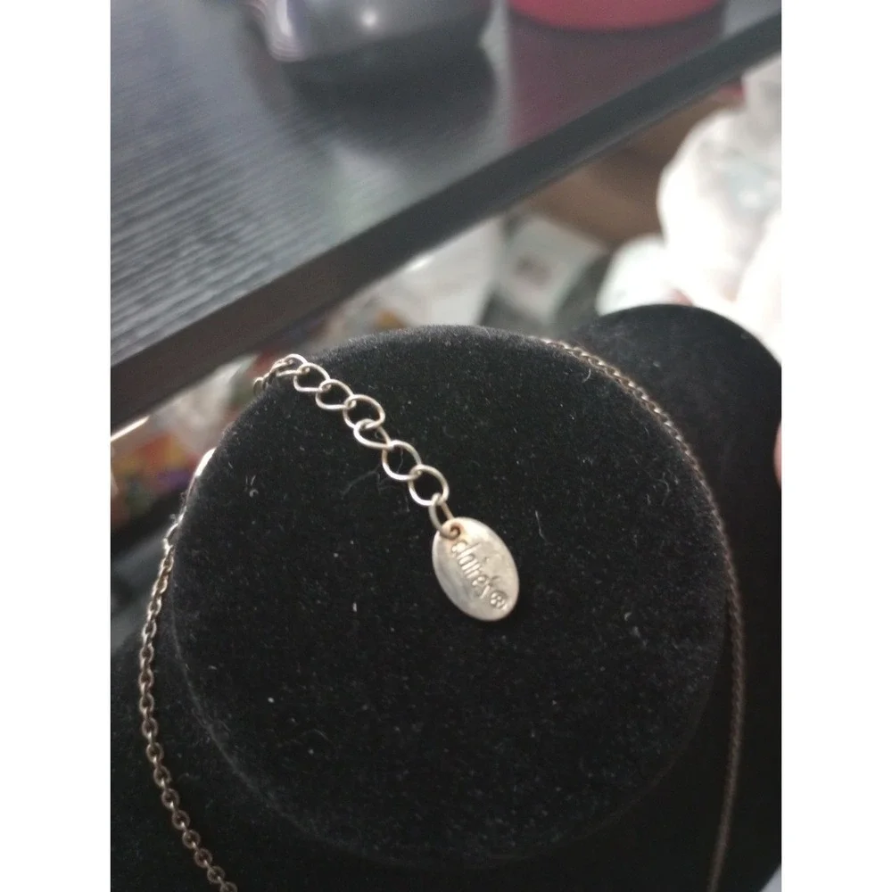 Claire's Sun Moon Celestial Face Pendant Necklace Silver Tone Adjustable